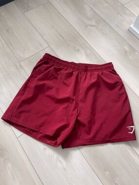 Gymshark Men's Red Athletic Shorts